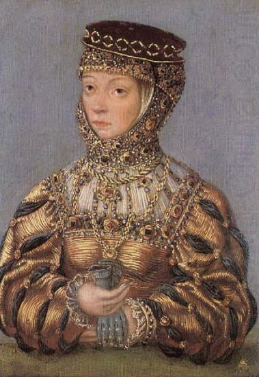 Miniature of Barbara Radziwill, Lucas Cranach the Younger